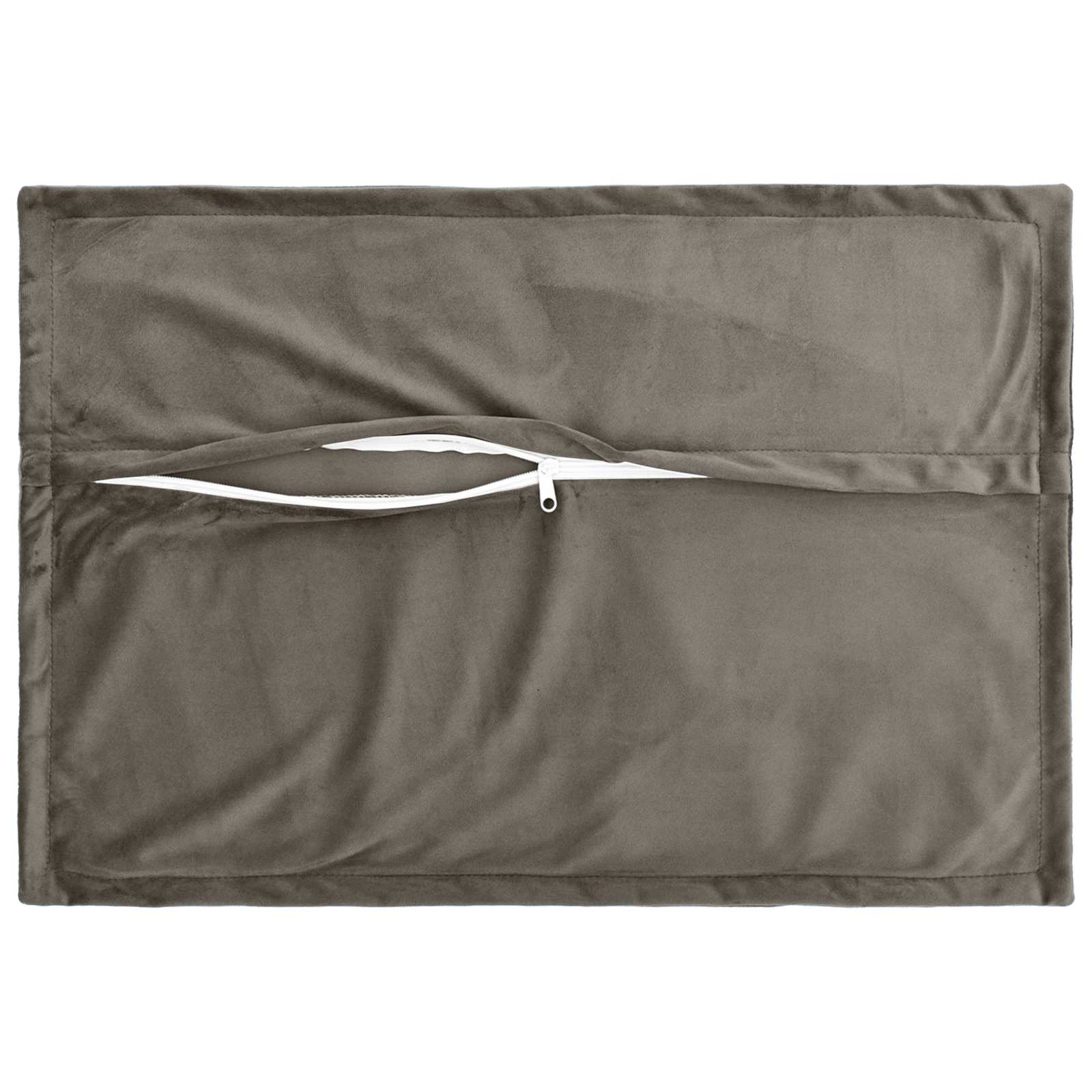 Μαξιλάρι με μαξιλάρι HOUTEN 6 τμχ. Ανοιχτό γκρι Βελούδο