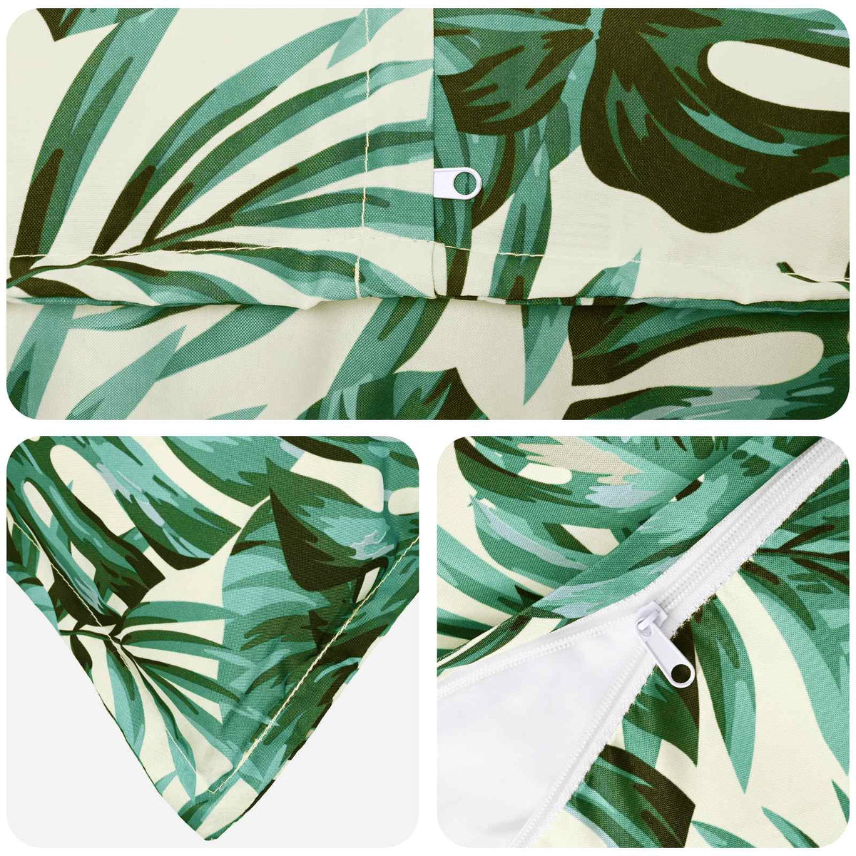 Μαξιλάρι 2 τμχ. HOUTEN Σχέδιο Φύλλων 50 x 80 cm Πολυεστέρας - Pakobazaar