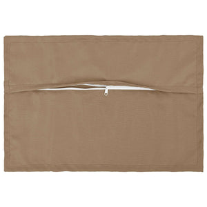 Μαξιλάρι 2 τμχ. HOUTEN Taupe 50 x 80 cm Πολυεστέρας