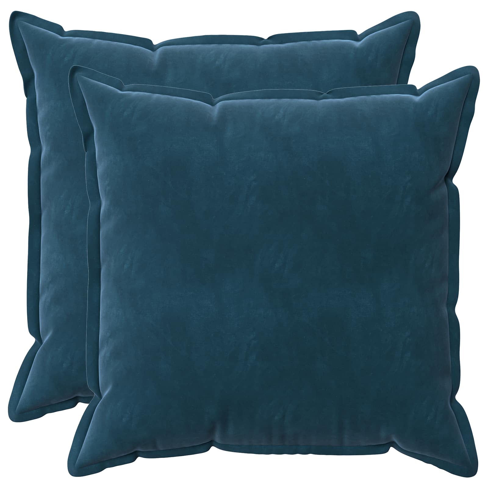 Μαξιλάρι με μαξιλάρι HOUTEN 2 τμχ. Μπλε Βελούδο - Pakobazaar