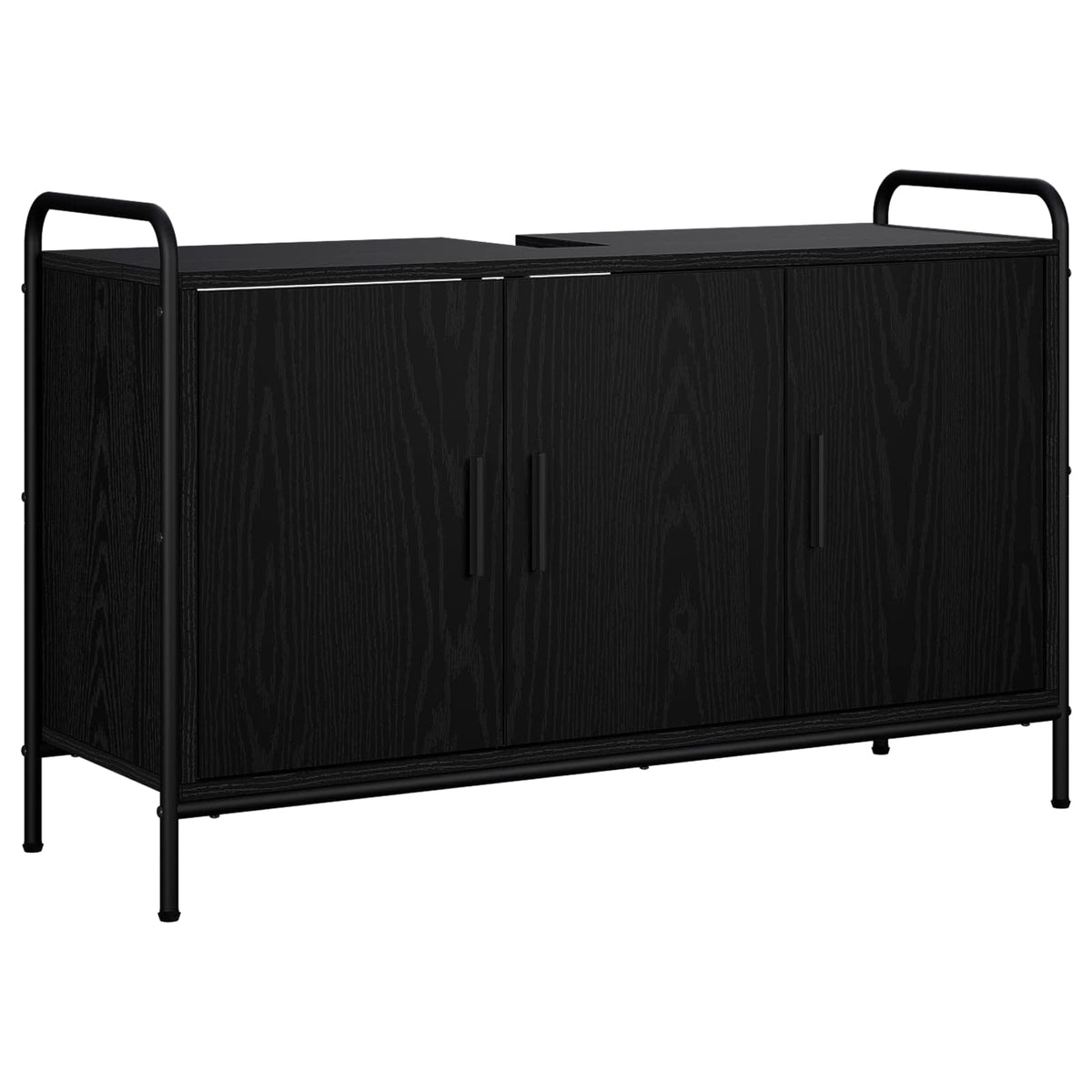 Σετ Ντουλαπιών Μπάνιου 2 τμχ. Μαύρη Δρυς 65,5 x 34 x 61 εκ.