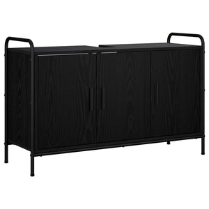 Σετ Ντουλαπιών Μπάνιου 3 τμχ. Μαύρη Δρυς 40 x 36 x 200,5 εκ