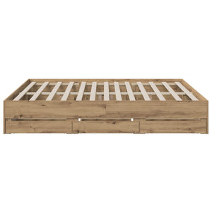 Σκελετός κρεβατιού με αποθήκευση Artisan Δρυς 180 x 200 cm