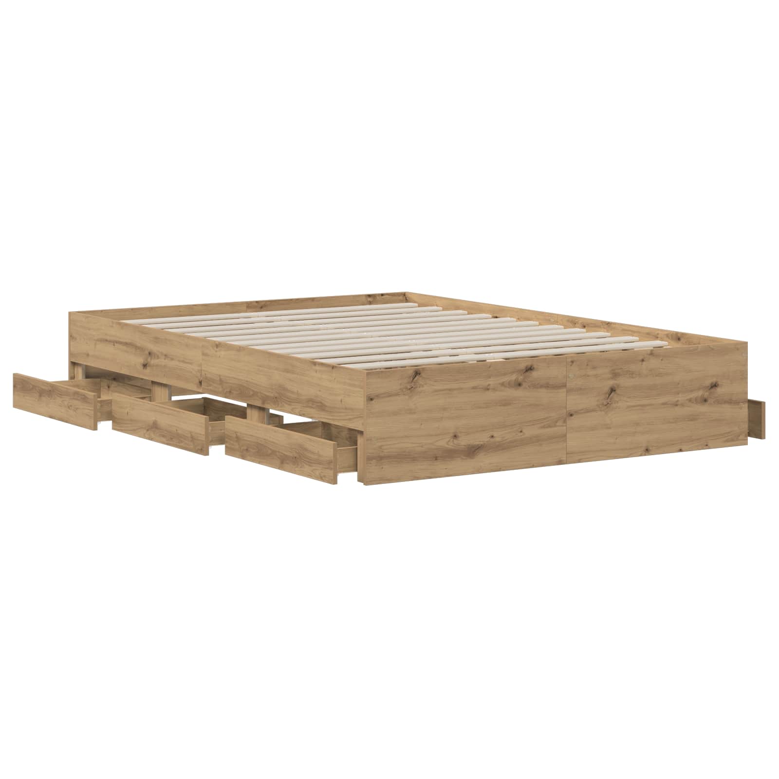 Σκελετός κρεβατιού με αποθήκευση Artisan Δρυς 150 x 200 cm - Pakobazaar