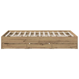 Σκελετός κρεβατιού με αποθήκευση Artisan Δρυς 150 x 200 cm - Pakobazaar