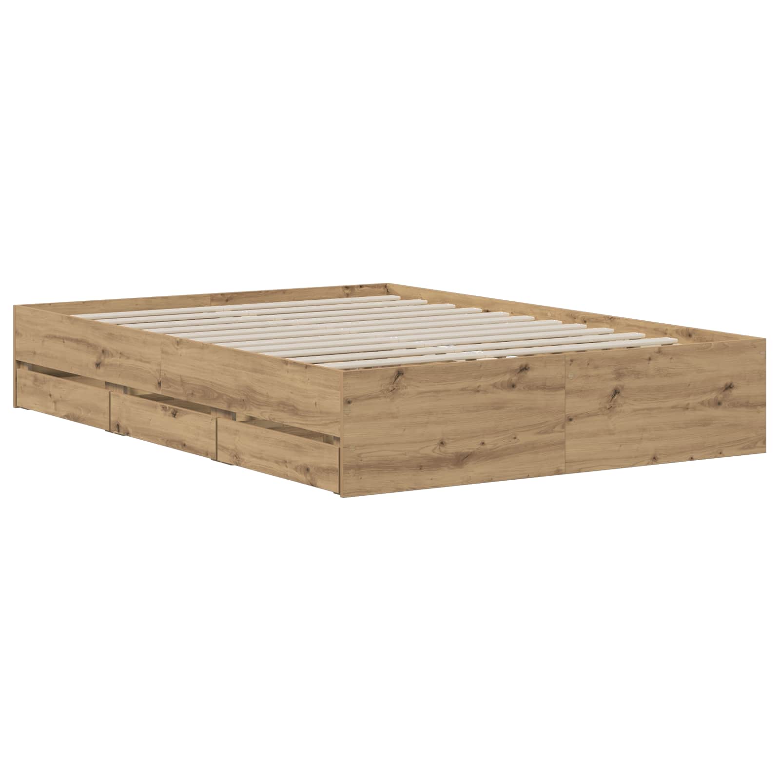 Σκελετός κρεβατιού με αποθήκευση Artisan Δρυς 135 x 190 cm - Pakobazaar