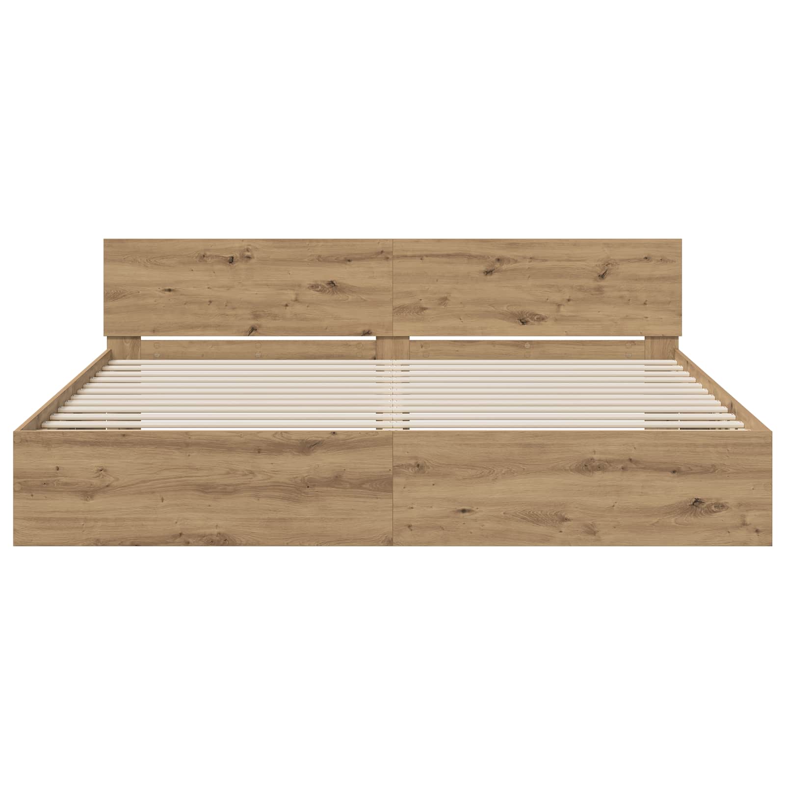 Κρεβάτι με Κεφαλάρι με κεφαλάρι Artisan Δρυς 200 x 200 cm - Pakobazaar