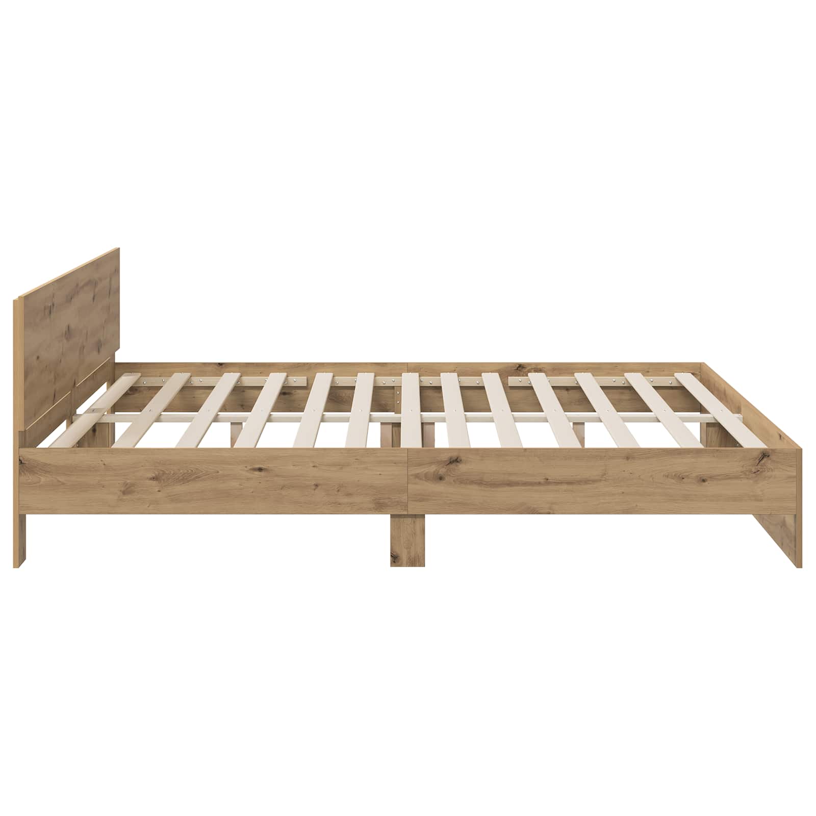 Κρεβάτι με Κεφαλάρι με κεφαλάρι Artisan Δρυς 200 x 200 cm - Pakobazaar