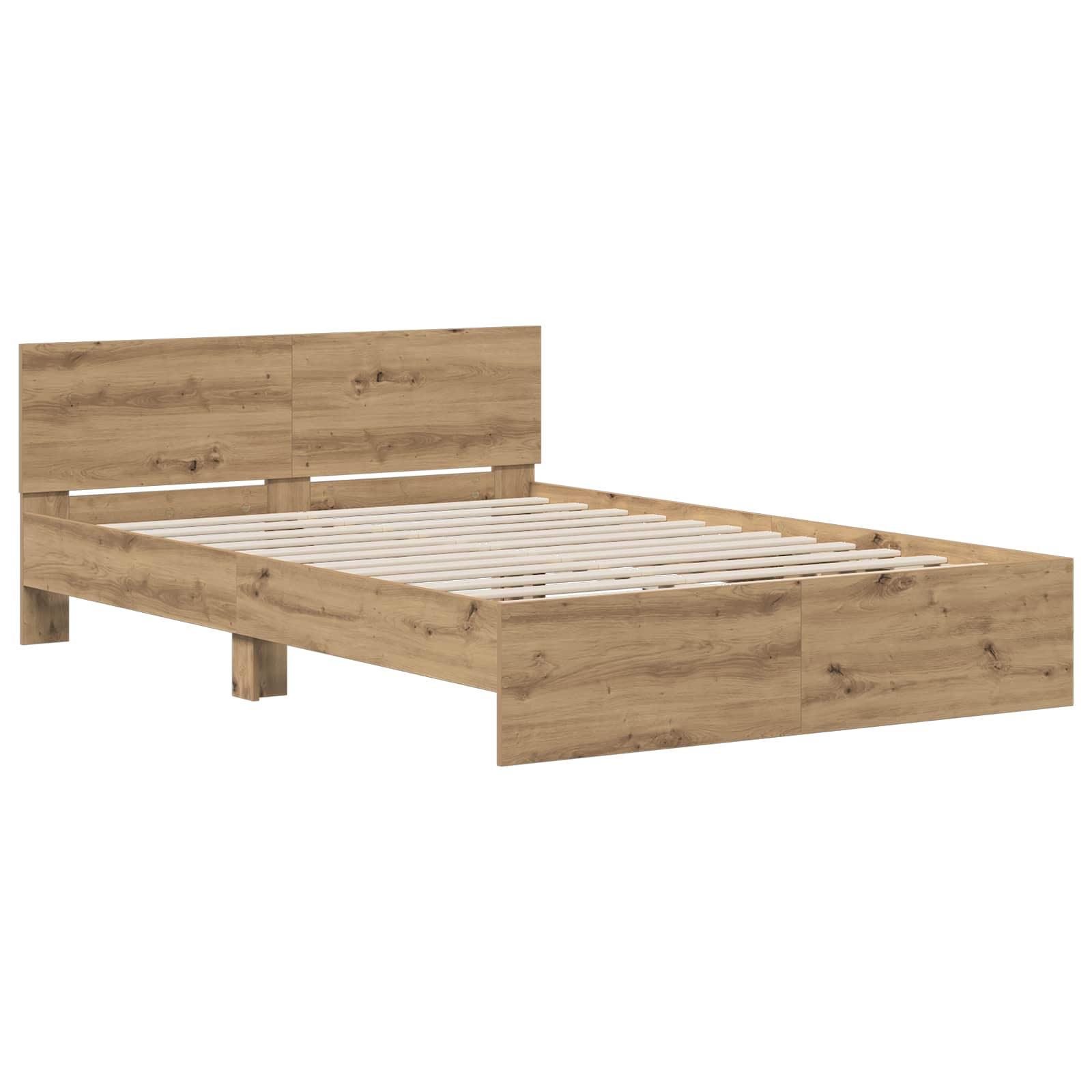 Κρεβάτι με Κεφαλάρι με κεφαλάρι Artisan Δρυς 120 x 200 cm - Pakobazaar