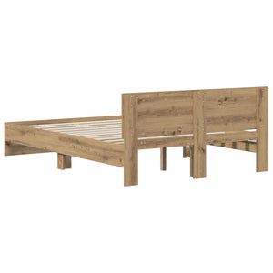 Κρεβάτι με Κεφαλάρι με κεφαλάρι Artisan Δρυς 120 x 200 cm - Pakobazaar