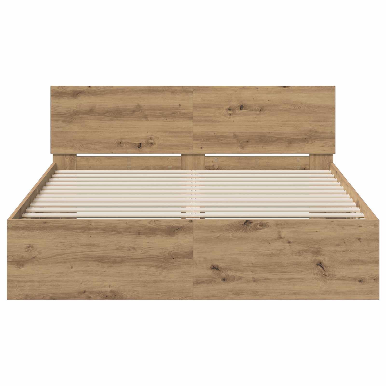 Κρεβάτι με Κεφαλάρι με κεφαλάρι Artisan Δρυς 120 x 200 cm - Pakobazaar