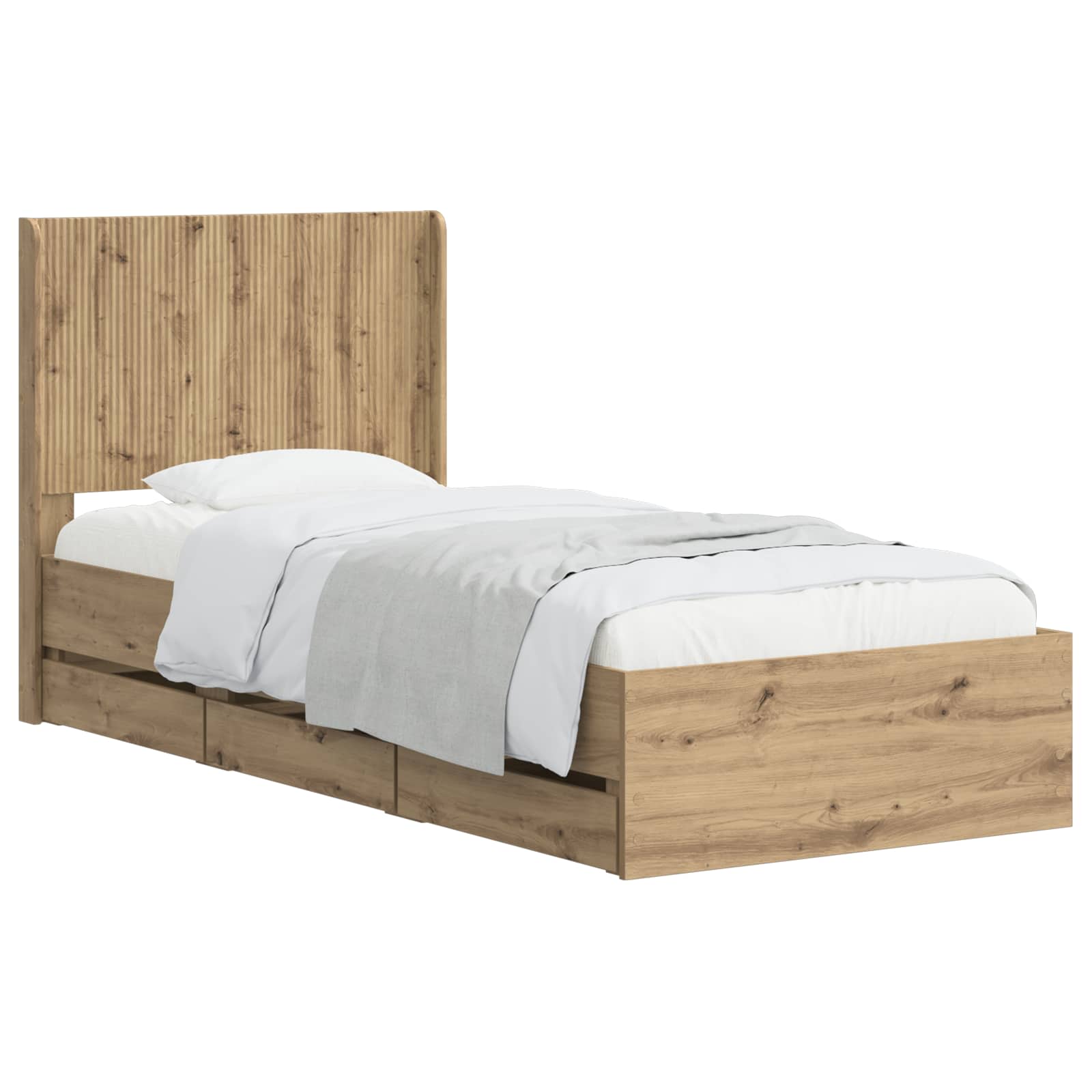 Καλάθι με αποθήκη και κεφαλάρι Artisan Oak 90 x 200 cm
