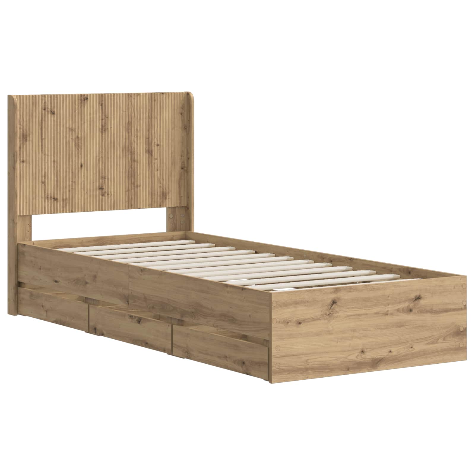 Καλάθι με αποθήκη και κεφαλάρι Artisan Oak 90 x 200 cm