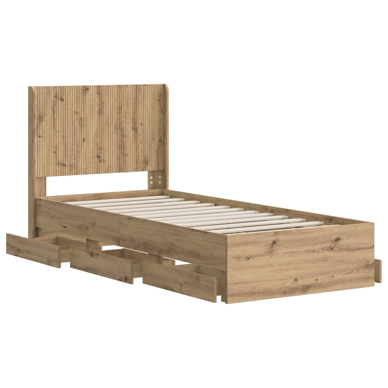 Καλάθι με αποθήκη και κεφαλάρι Artisan Oak 90 x 200 cm