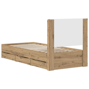 Καλάθι με αποθήκη και κεφαλάρι Artisan Oak 90 x 200 cm