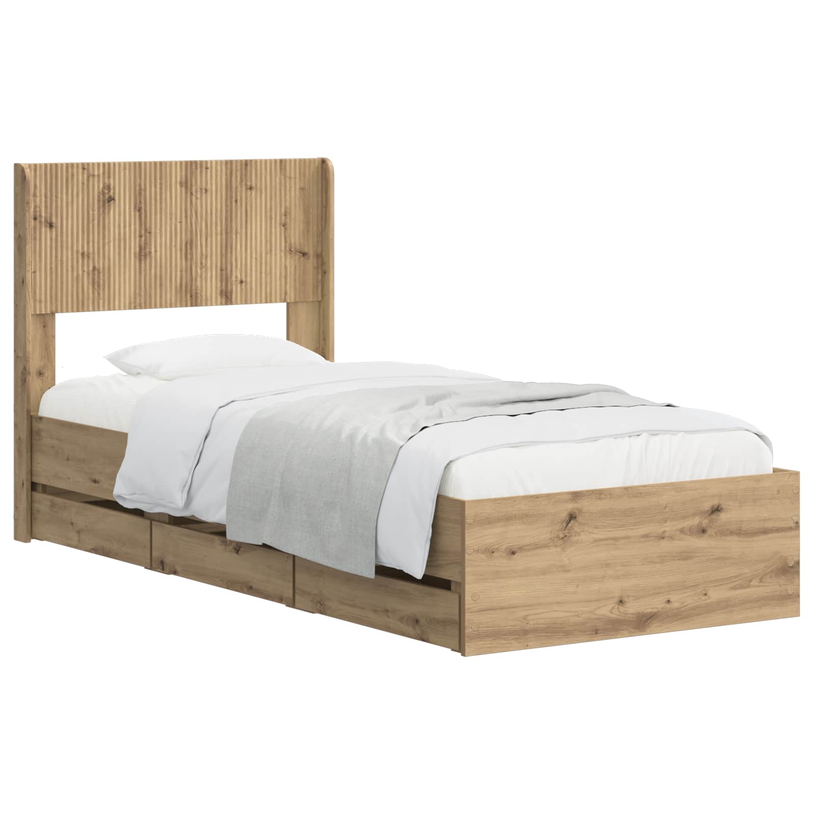 Καλάθι με αποθήκη και κεφαλάρι Artisan Oak 90 x 200 cm