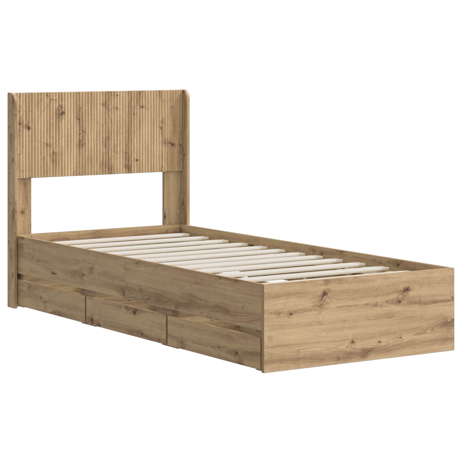 Καλάθι με αποθήκη και κεφαλάρι Artisan Oak 90 x 200 cm