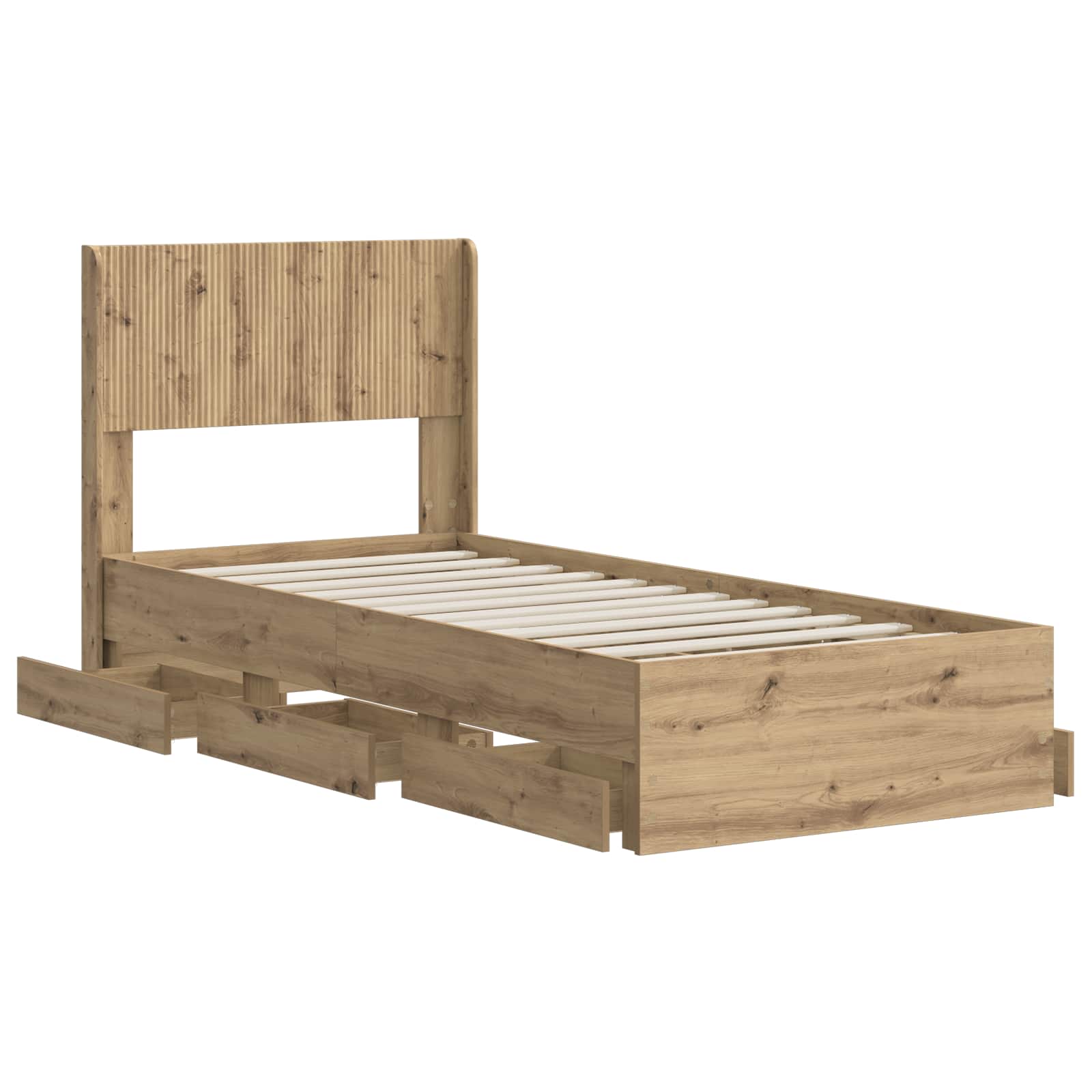 Καλάθι με αποθήκη και κεφαλάρι Artisan Oak 90 x 200 cm