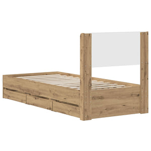 Καλάθι με αποθήκη και κεφαλάρι Artisan Oak 90 x 200 cm