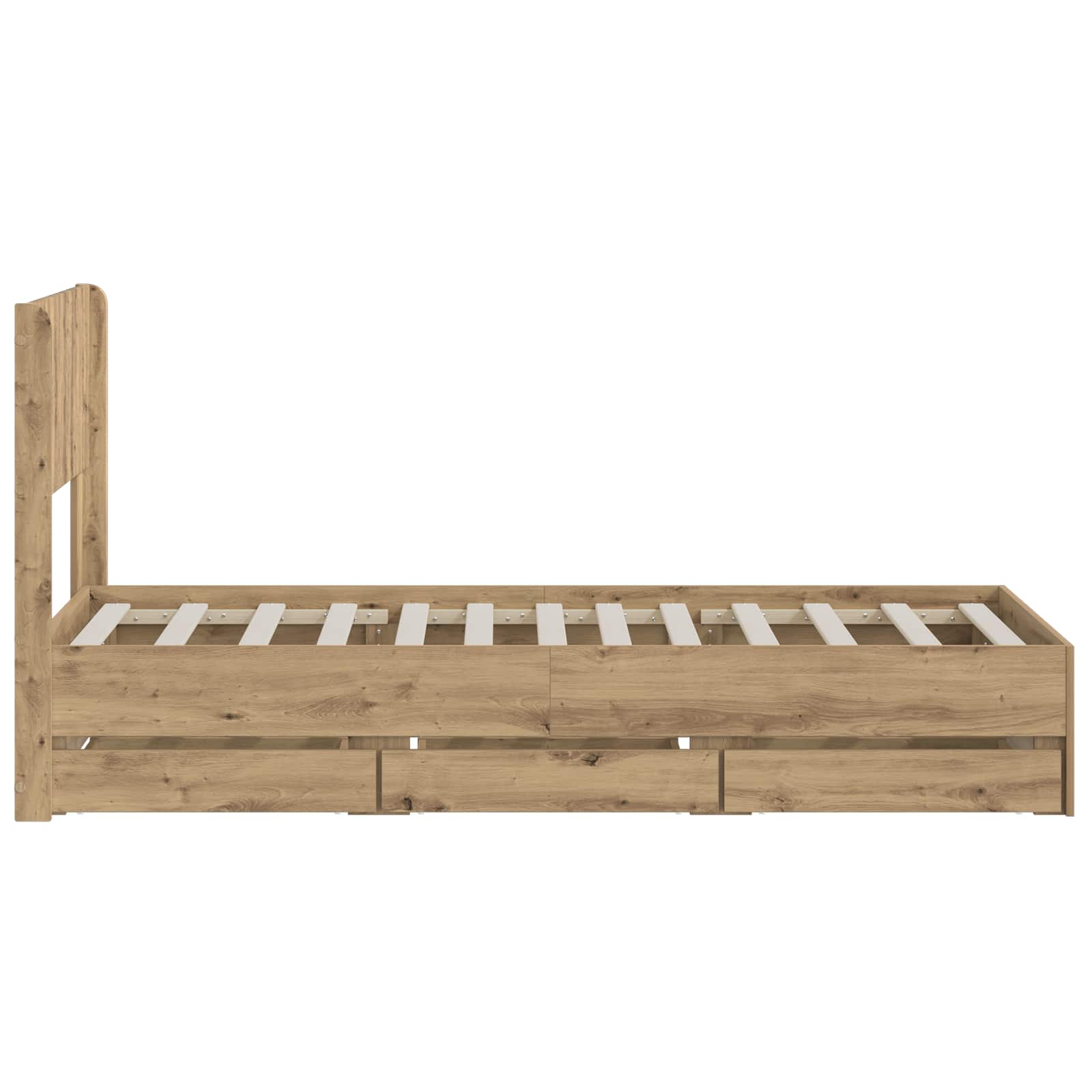 Καλάθι με αποθήκη και κεφαλάρι Artisan Oak 90 x 200 cm