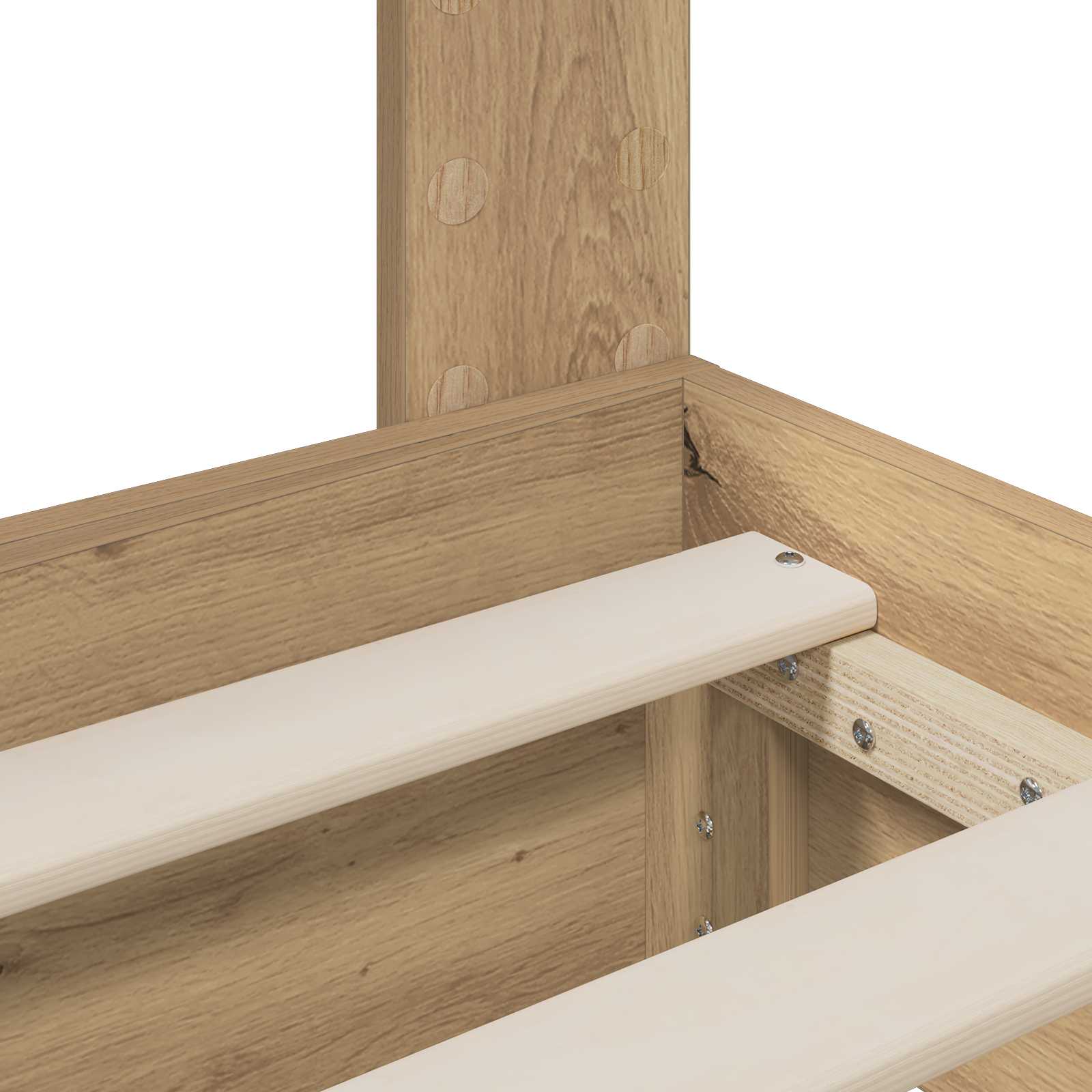 Bed Frame with Storage and Headboard Artisan Oak 180 x 200 cm - Pakobazaar