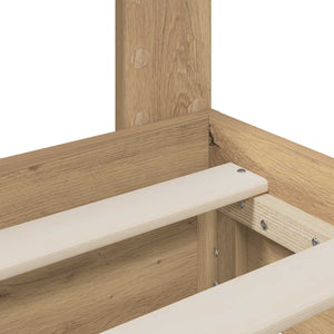 Bed Frame with Storage and Headboard Artisan Oak 180 x 200 cm - Pakobazaar