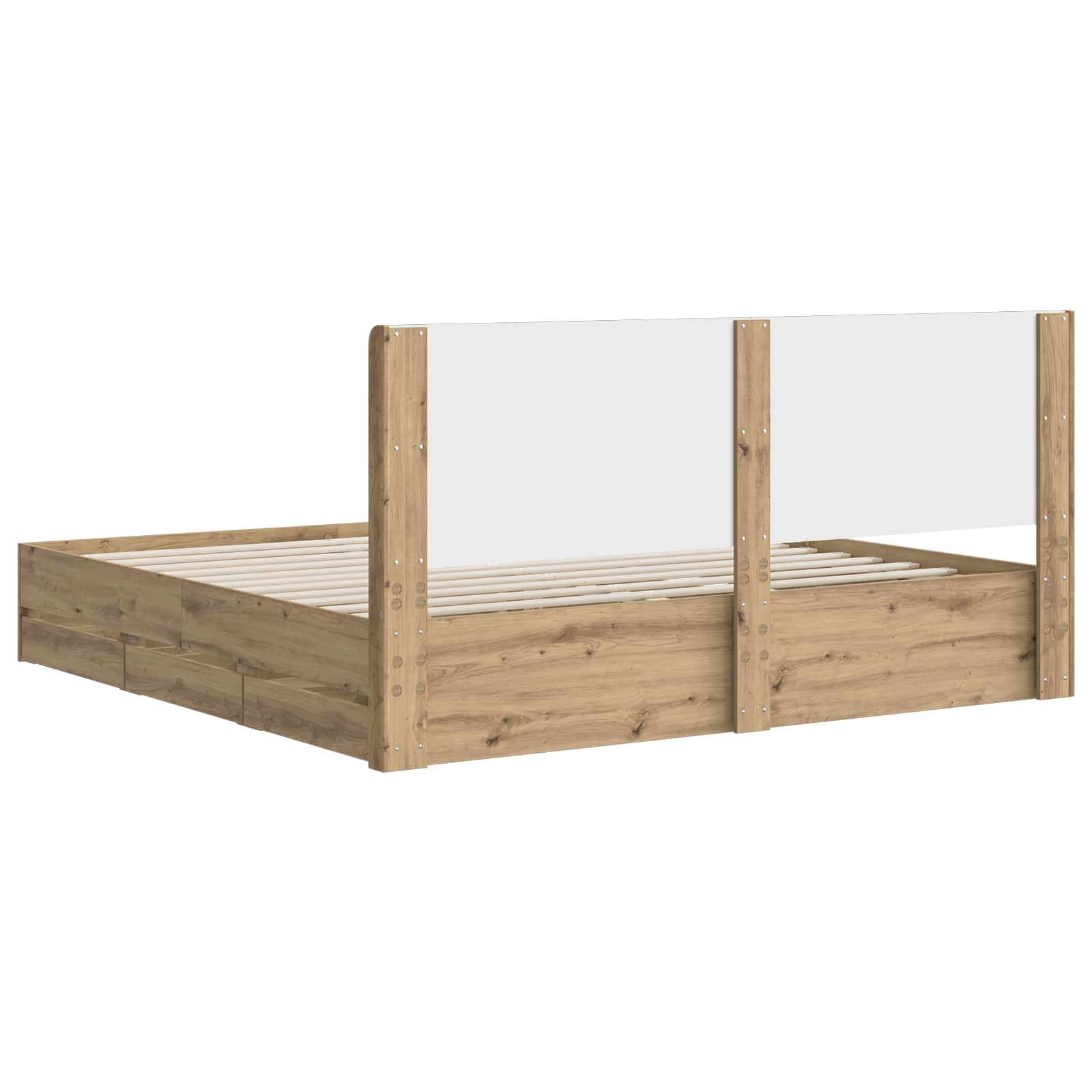 Καλάθι με αποθήκη και κεφαλάρι Artisan Oak 180 x 200 cm - Pakobazaar