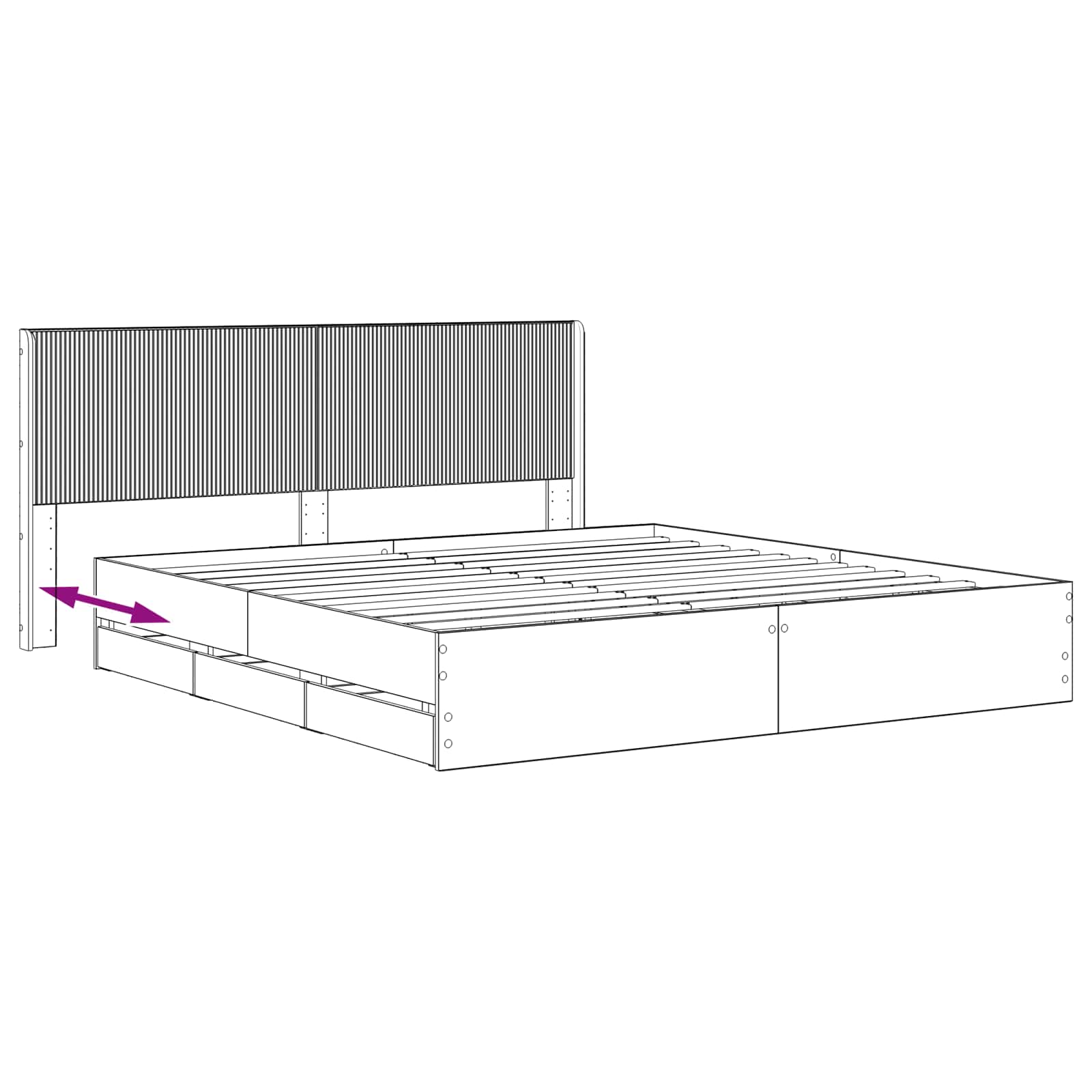 Καλάθι με αποθήκη και κεφαλάρι Artisan Oak 180 x 200 cm - Pakobazaar