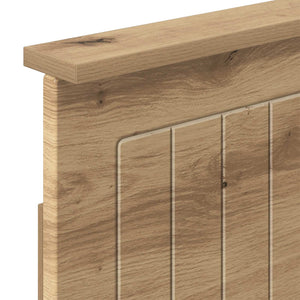 Bed Frame with Storage and Headboard Artisan Oak 180 x 200 cm