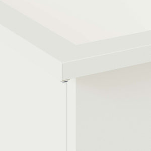 Ζαρντινιέρα κήπου με LED 2 τμχ. Λευκό 30 x 30 x 30 cm Ατσάλι - Pakobazaar