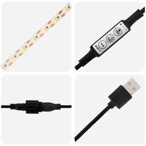Ζαρντινιέρα κήπου με LED Ασημί 30 x 30 x 30 cm