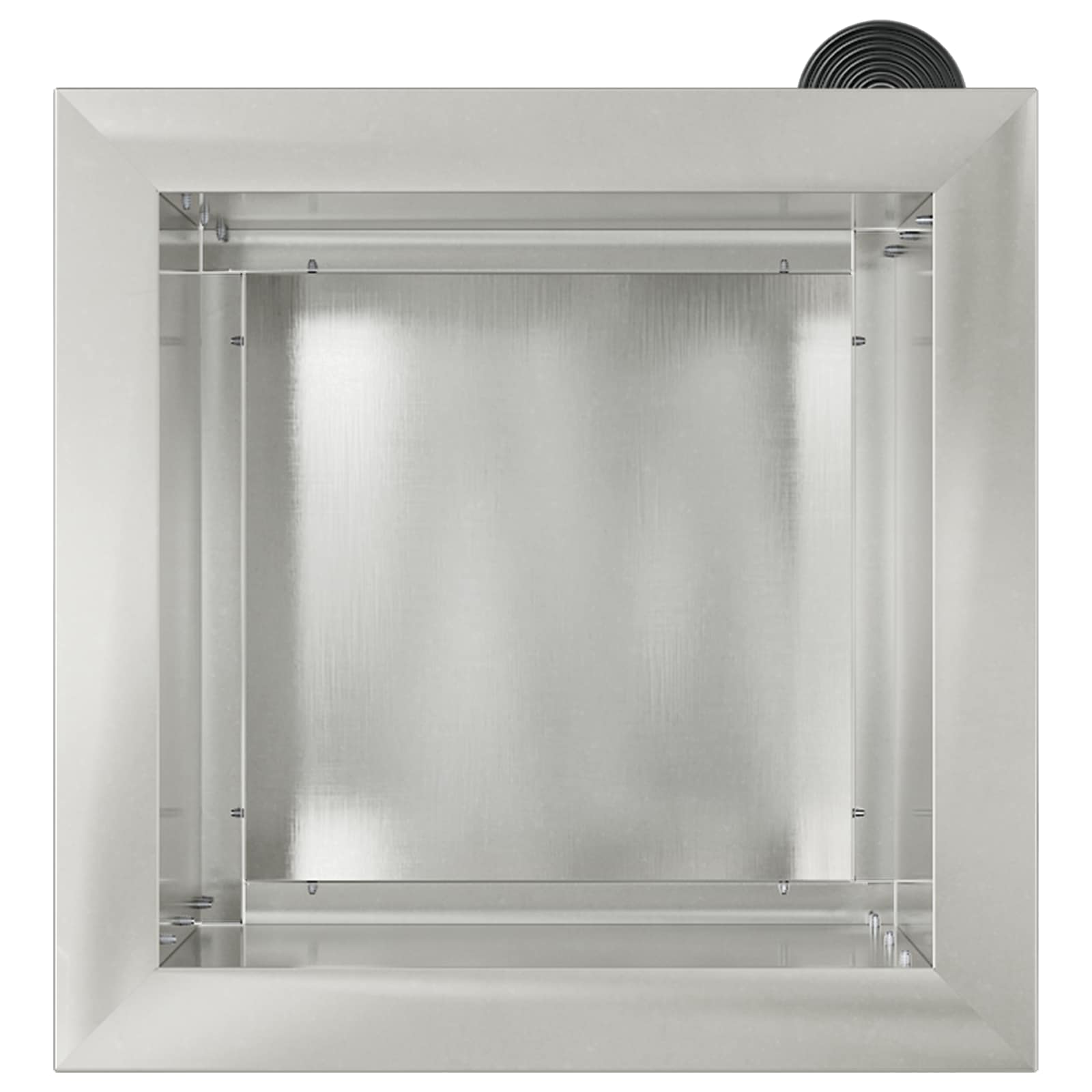 Ζαρντινιέρα κήπου με LED Ασημί 30 x 30 x 30 cm