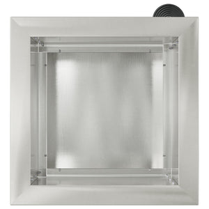 Ζαρντινιέρα κήπου με LED Ασημί 30 x 30 x 30 cm