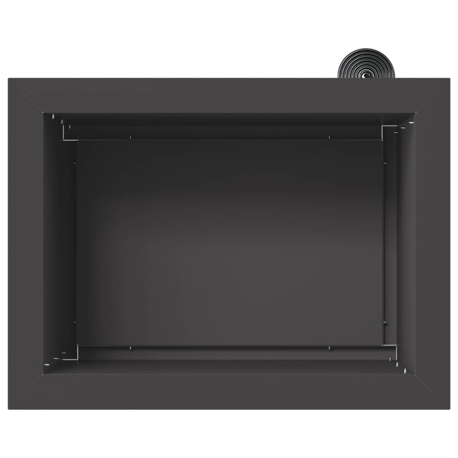 Ζαρντινιέρα κήπου με LED Μαύρο 30 x 40 x 30 εκ. Ατσάλι