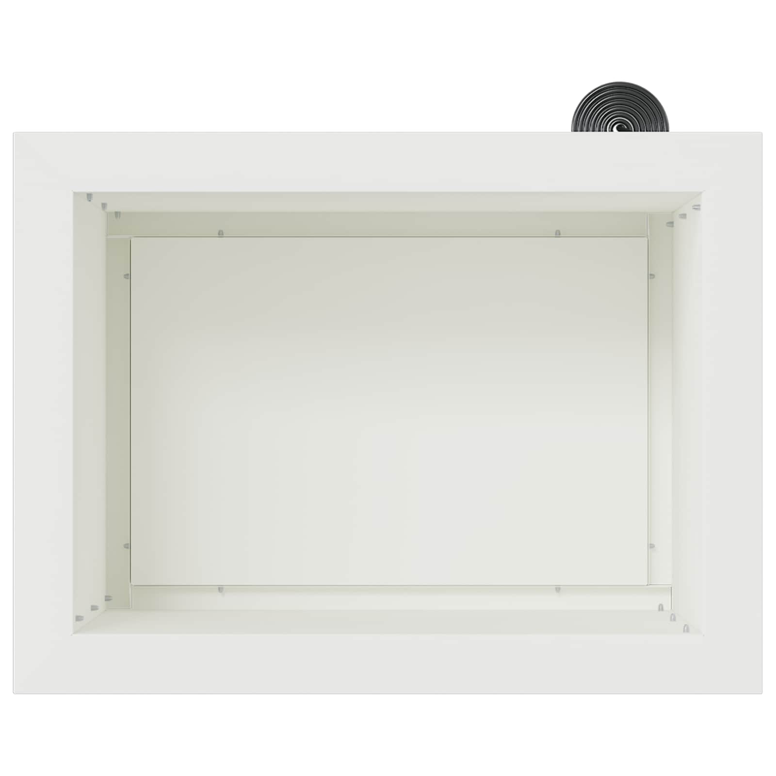 Ζαρντινιέρα κήπου με LED 2 τμχ. Λευκό 30 × 40 × 30 εκ Ατσάλι - Pakobazaar