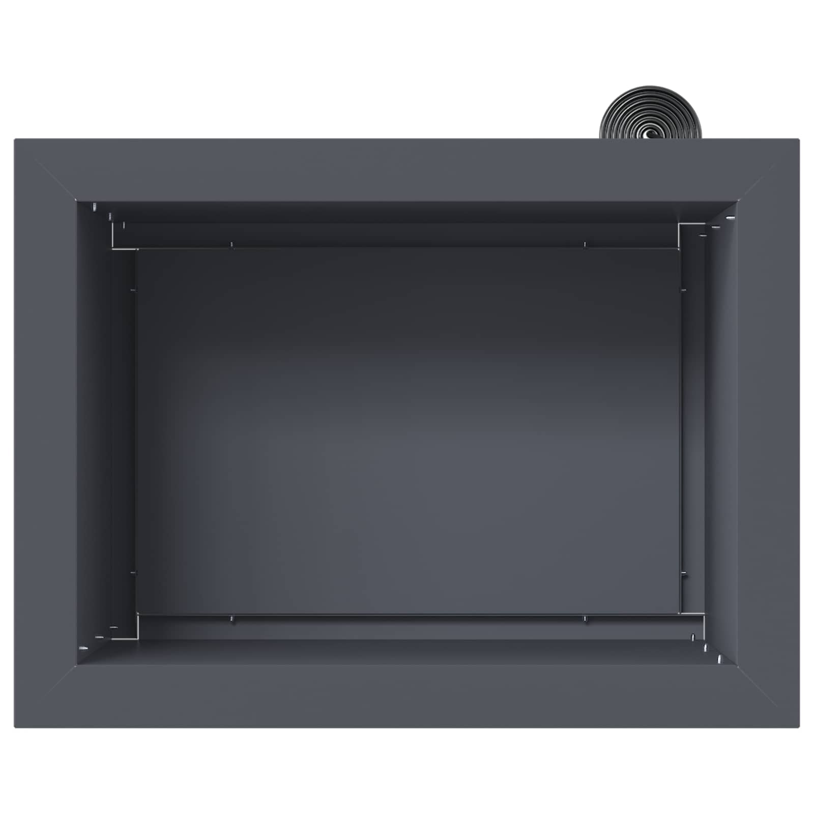 Ζαρντινιέρα κήπου με LED 2 τμχ. Ανθρακί 30 × 40 × 30 εκ Ατσάλι - Pakobazaar