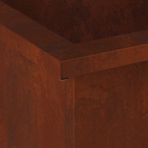 Ζαρντινιέρα κήπου με LED Σκ rusty 30 x 40 x 30 εκ. - Pakobazaar