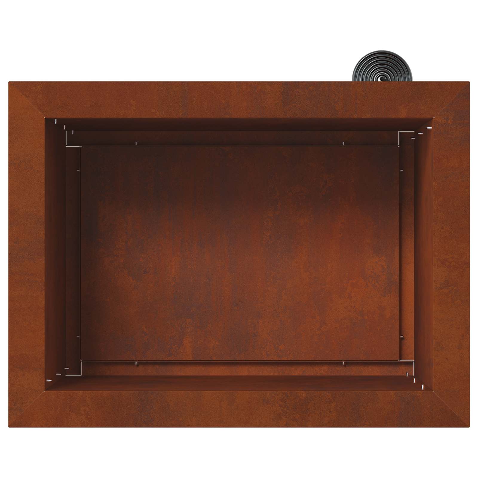 Ζαρντινιέρα κήπου με LED Σκ rusty 30 x 40 x 30 εκ. - Pakobazaar