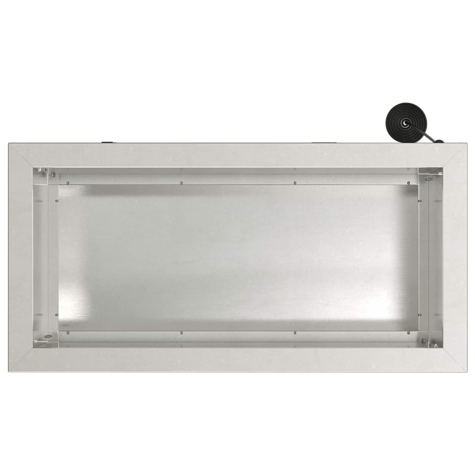 Ζαρντινιέρα κήπου με LED 2 τμχ. Ασημί 30 x 60 x 30 εκ. - Pakobazaar