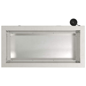 Ζαρντινιέρα κήπου με LED 2 τμχ. Ασημί 30 x 60 x 30 εκ. - Pakobazaar