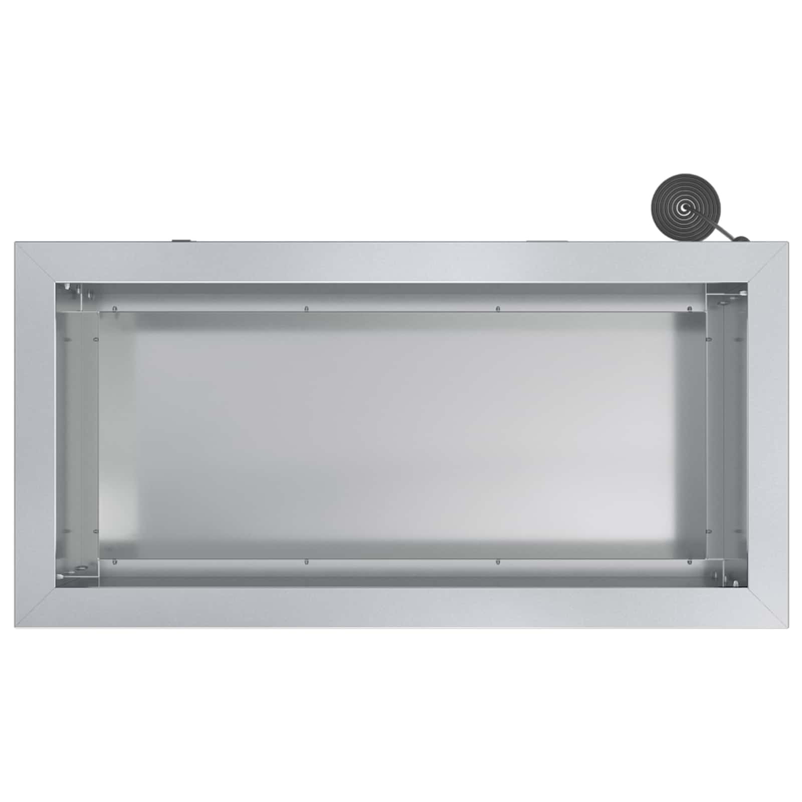Ζαρντινιέρα κήπου με LED 2 τμχ. Ασημί 30 × 60 × 30 εκ - Pakobazaar