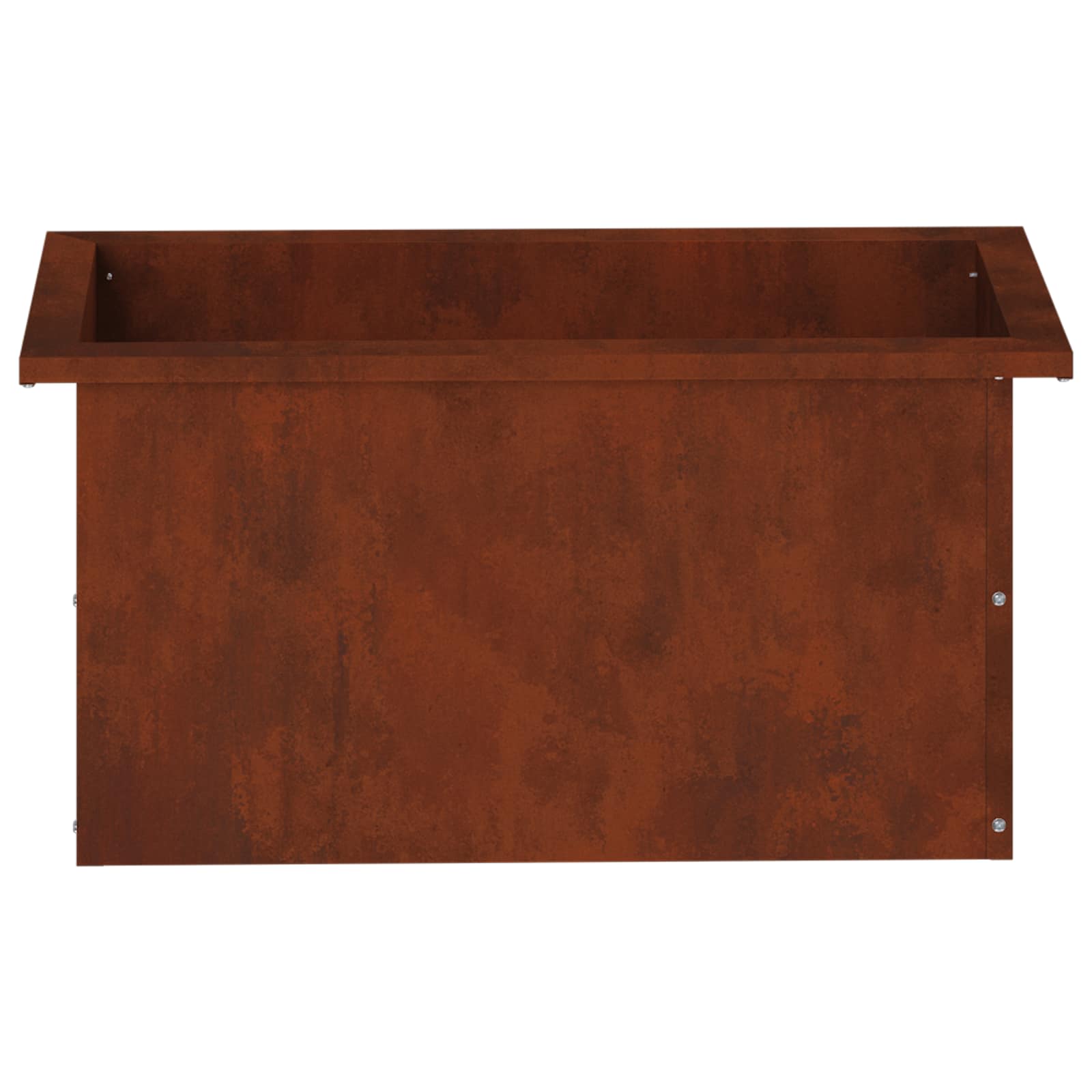 Ζαρντινιέρα κήπου με LED Σκ rusty 30 × 60 × 30 εκ