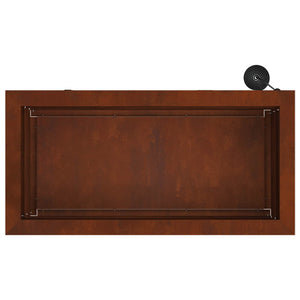 Ζαρντινιέρα κήπου με LED Σκ rusty 30 × 60 × 30 εκ