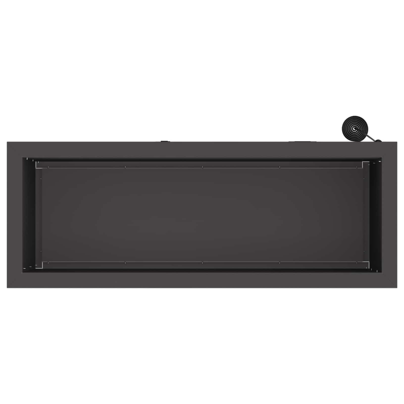 Ζαρντινιέρα κήπου με LED Μαύρο 30 x 80 x 30 εκ Ατσάλι - Pakobazaar
