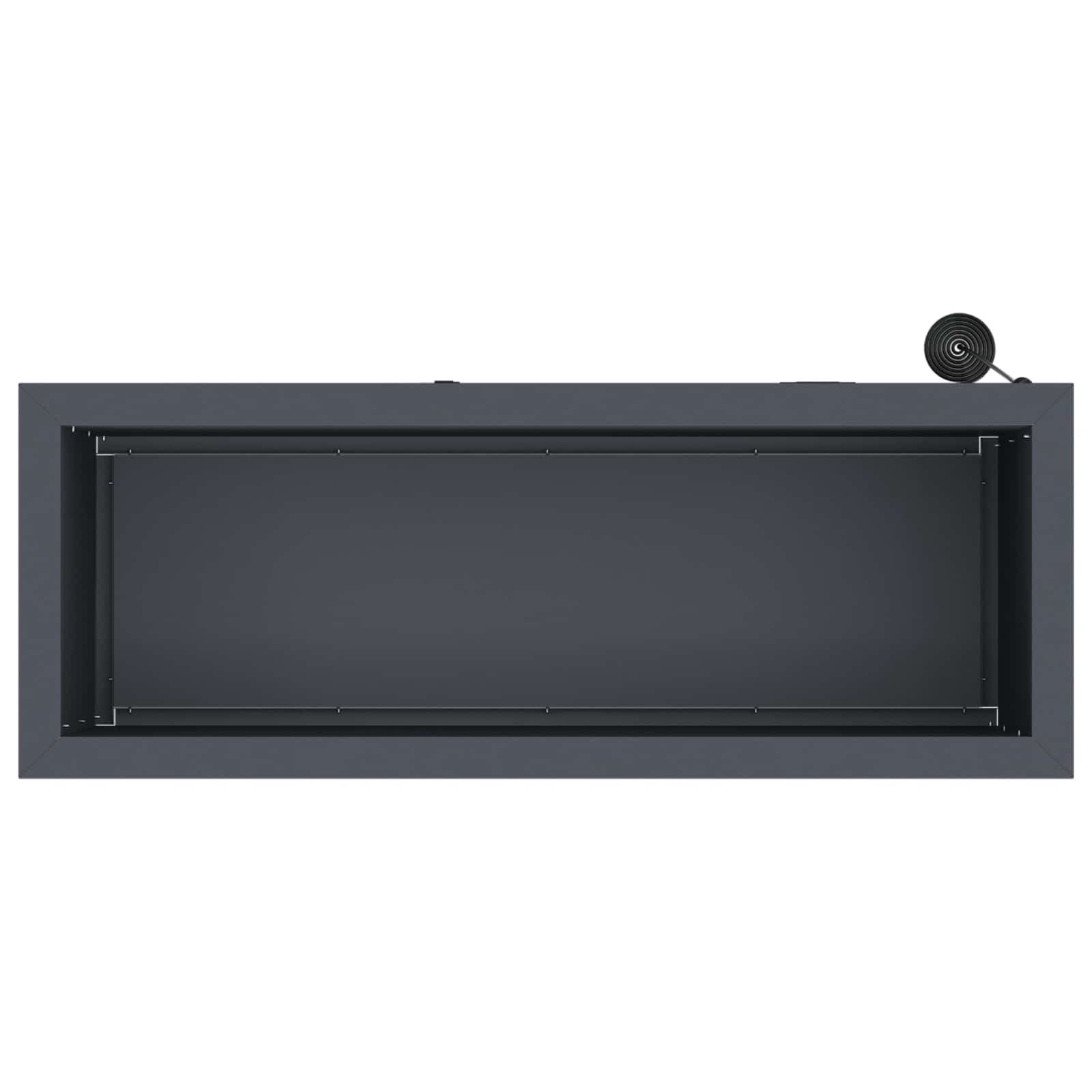 Ζαρντινιέρα κήπου με LED Ανθρακί 30 x 80 x 30 εκ Ατσάλι - Pakobazaar