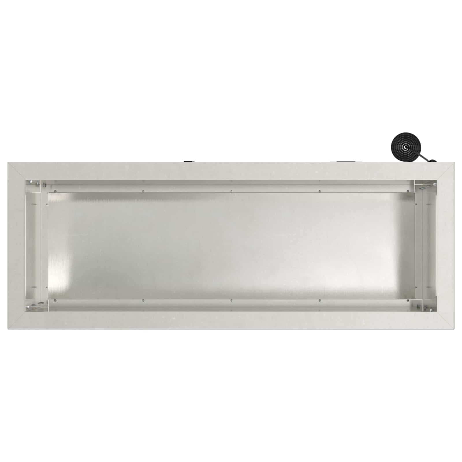 Ζαρντινιέρα κήπου με LED Ασημί 30 x 80 x 30 εκ - Pakobazaar