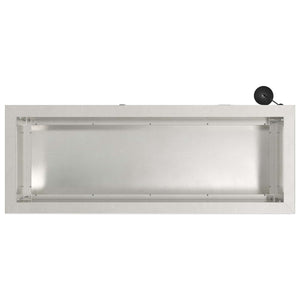 Ζαρντινιέρα κήπου με LED Ασημί 30 x 80 x 30 εκ - Pakobazaar