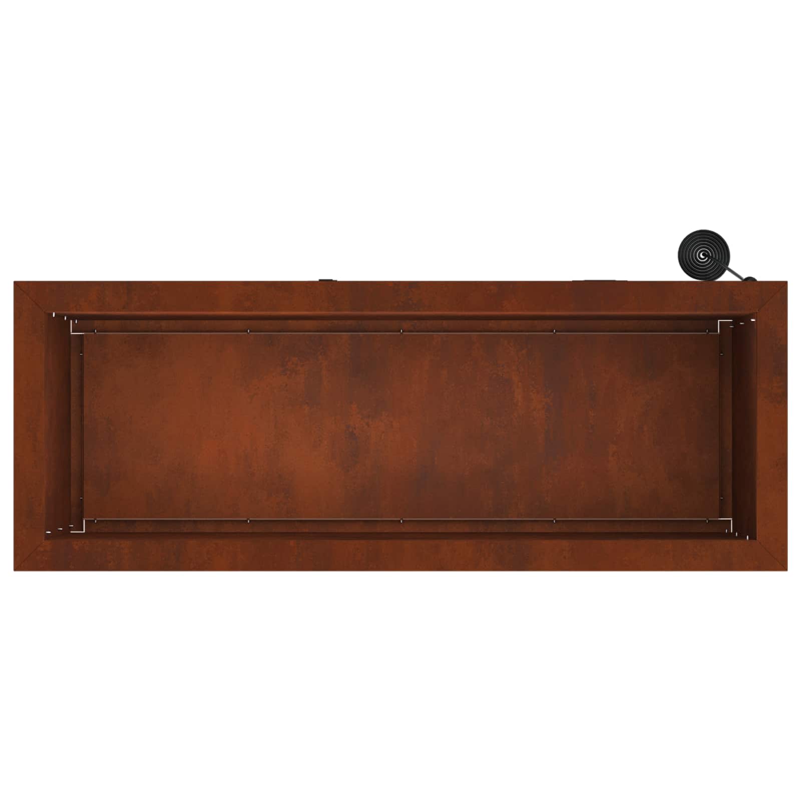 Ζαρντινιέρα κήπου με LED Σκ rusty 30 x 80 x 30 εκ - Pakobazaar