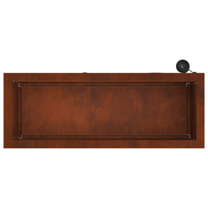 Ζαρντινιέρα κήπου με LED Σκ rusty 30 x 80 x 30 εκ - Pakobazaar