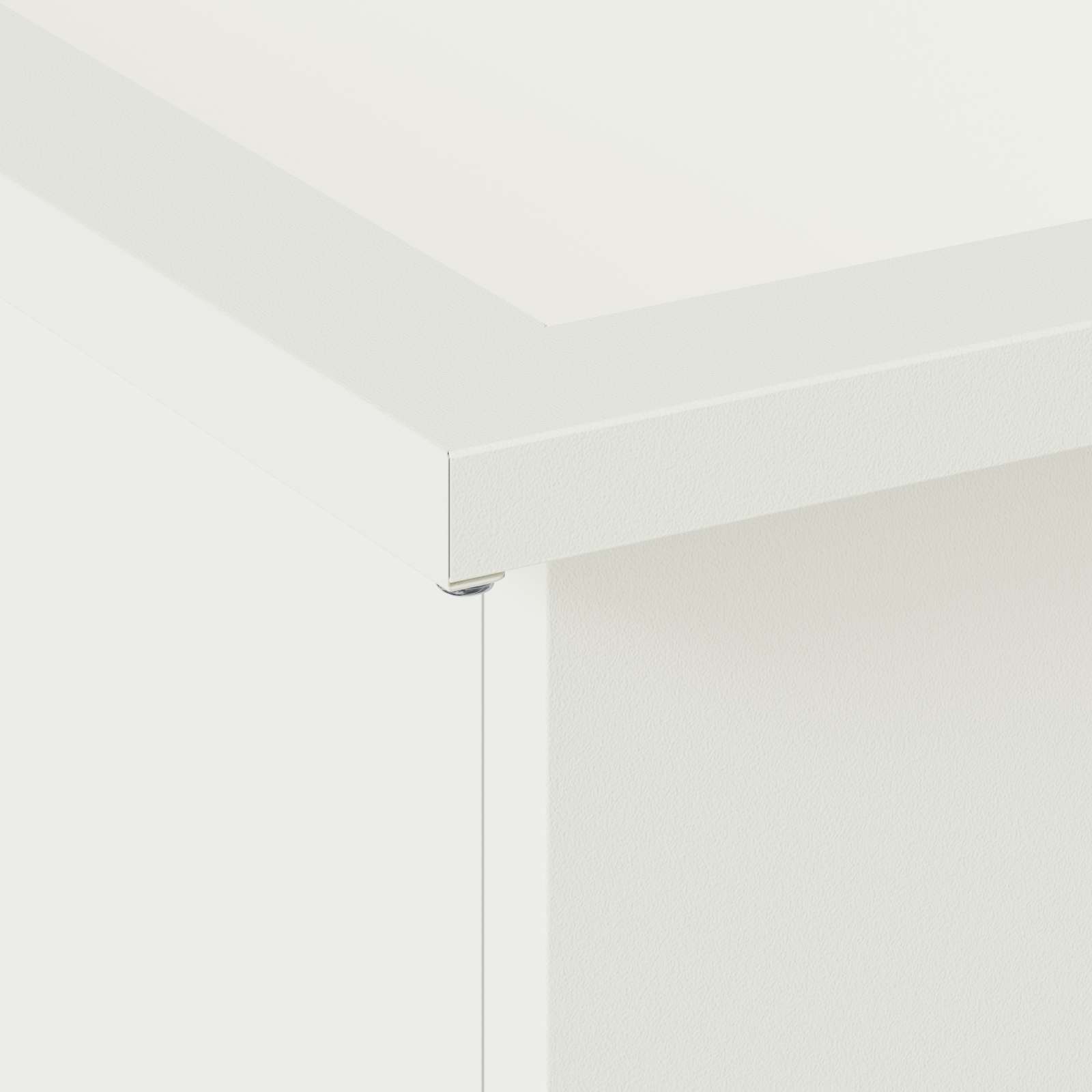 Ζαρντινιέρα κήπου με LED Λευκό 30 × 100 × 30 εκ Ατσάλι - Pakobazaar